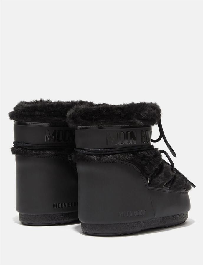 MOON BOOT Snowboots Dames Icon Low Faux Fur Maat: 36 38 Materiaal: Faux Fur Kleur: Zwart - Foto 6
