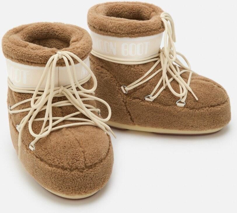 Moon Boot ICON LOW FLEECE CAMEL Thermoboots Snowboots Sneeuwlaarzen Camel 36-38 (8059791087907)