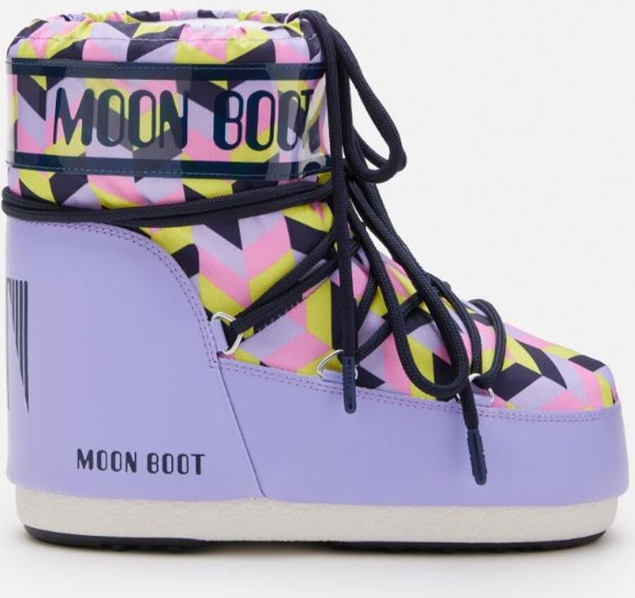 Moon Boot ICON LOW OPTICAL PRINT LILAC Thermoboots Snowboots Sneeuwlaarzen Multi 36-38 (8059791057160)