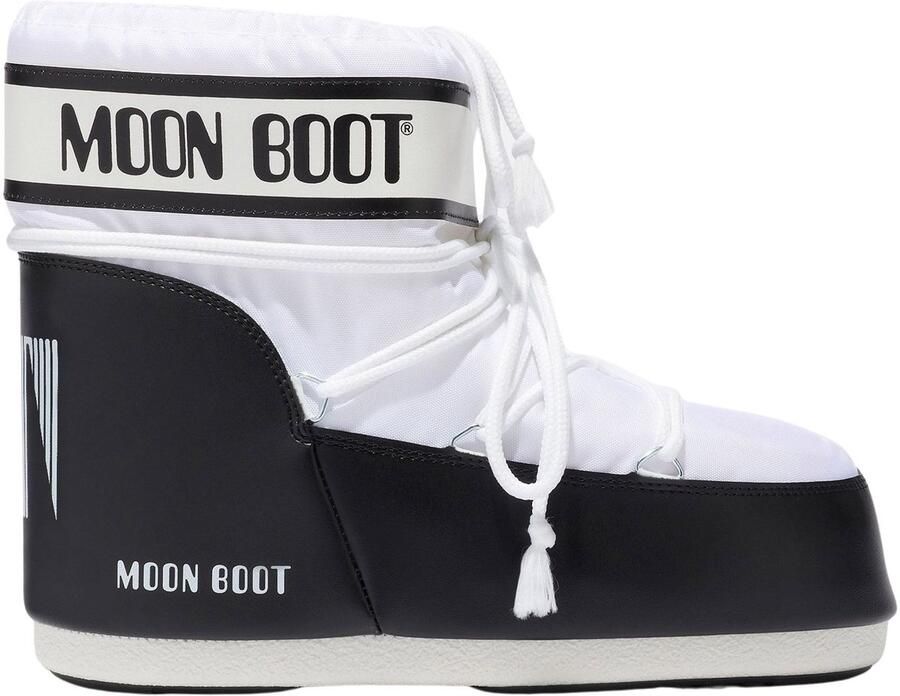 MOON BOOT Snowboots Dames Icon Low Nylon 42 44 Textiel Wit