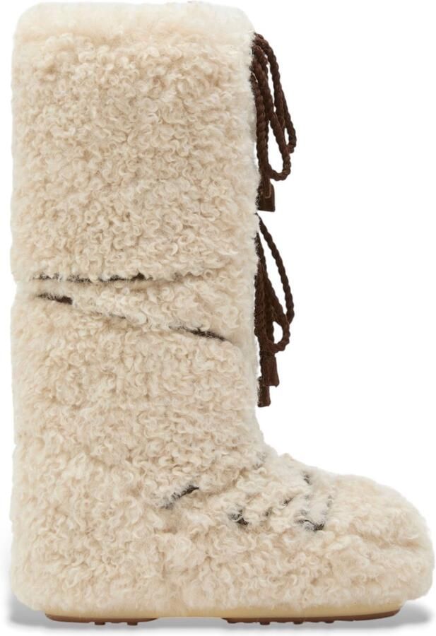 Moon Boot Laarzen Ecru Mb Icon Curly Extra Boots Ecru 80d1403070