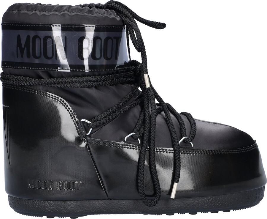 MOON BOOT Snowboots Dames Icon Low Glance 42 44 Textiel Zwart