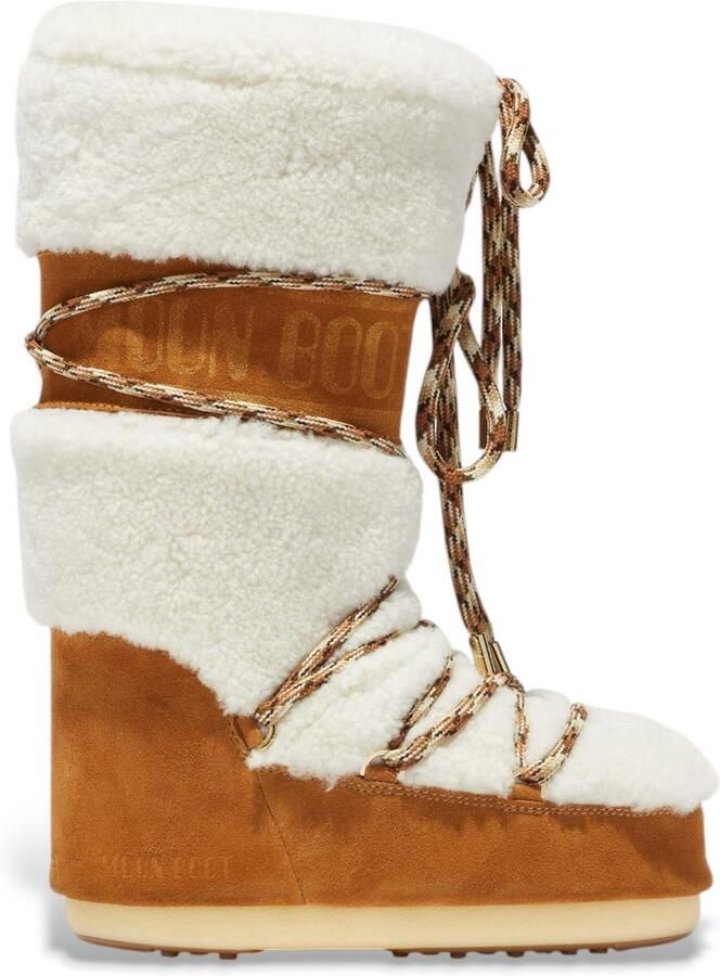 MOON BOOT Snowboots Dames Icon High Shearling Maat: 35 38 Materiaal: Suède Kleur: Camel