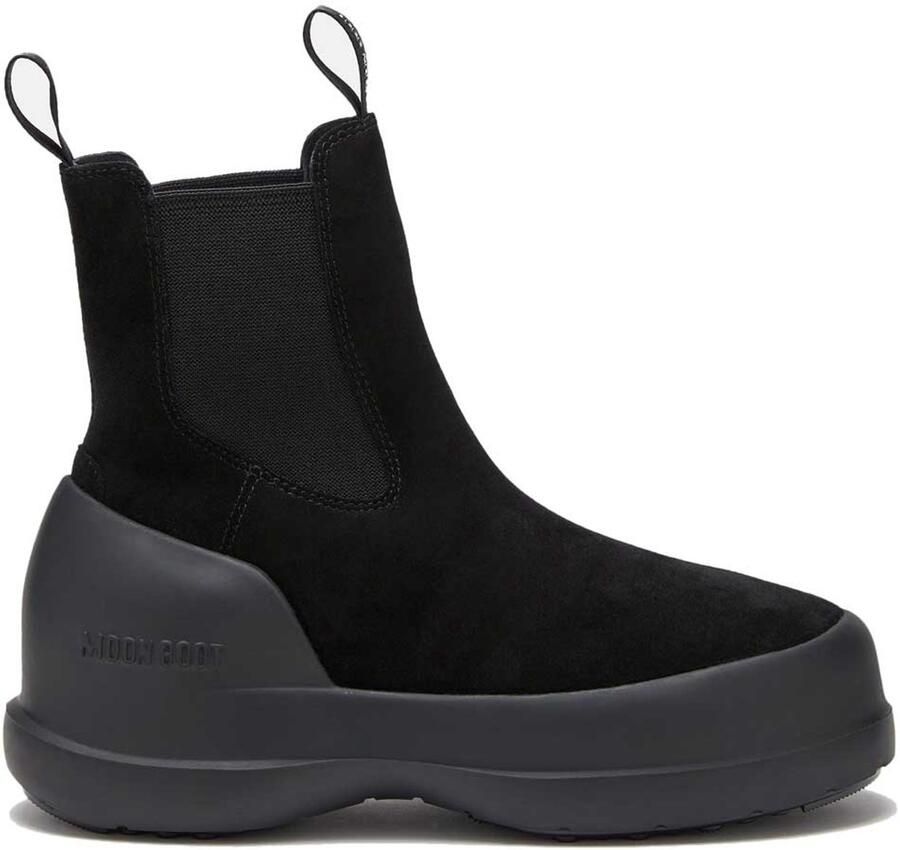 Moon boot Zwarte Suède Chelsea Waterdichte Laarzen Black