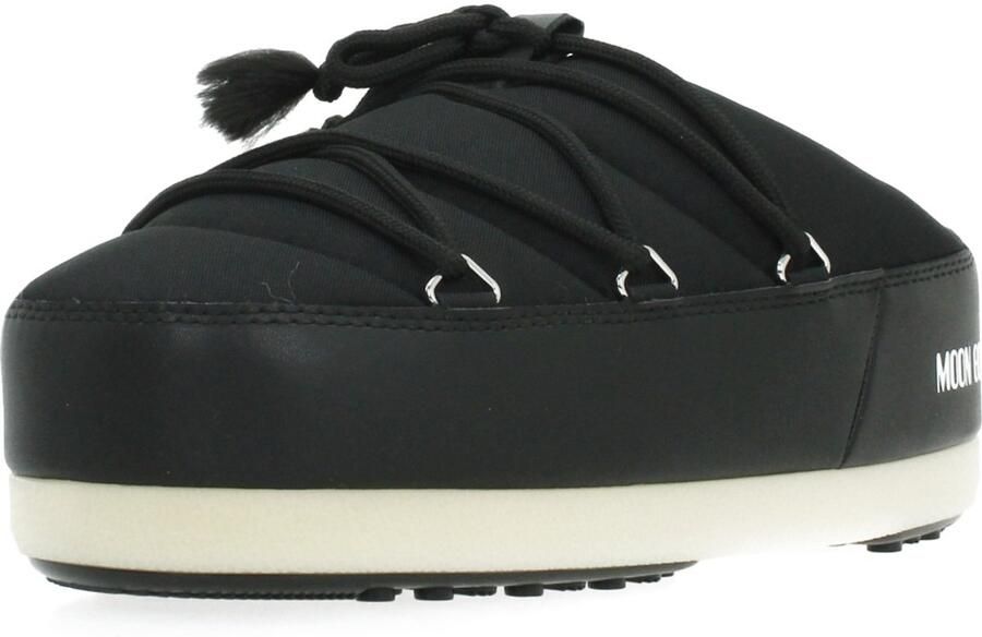 Moon boot Nylon Lace-Up Mules met Logo Print Black Dames