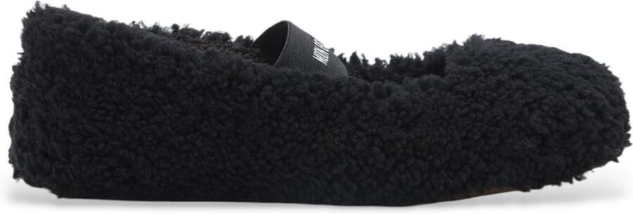 Moon Boot Zwarte ballerina's in omgekeerd lam