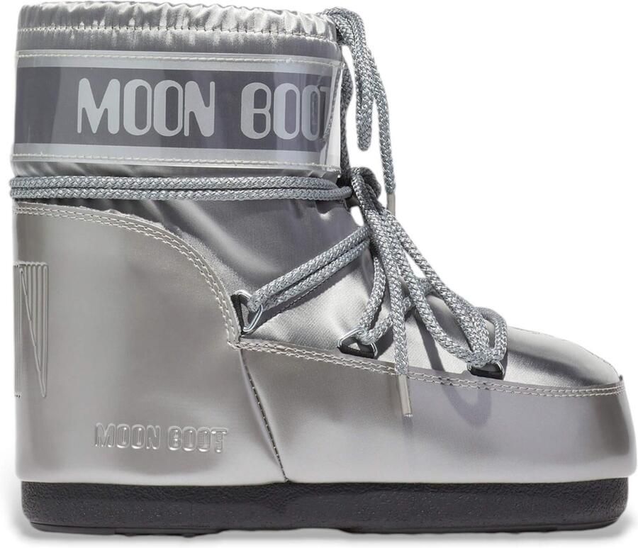 Moon boot Icon Low Glance snowboot met waterafstotende coating en metallic finish