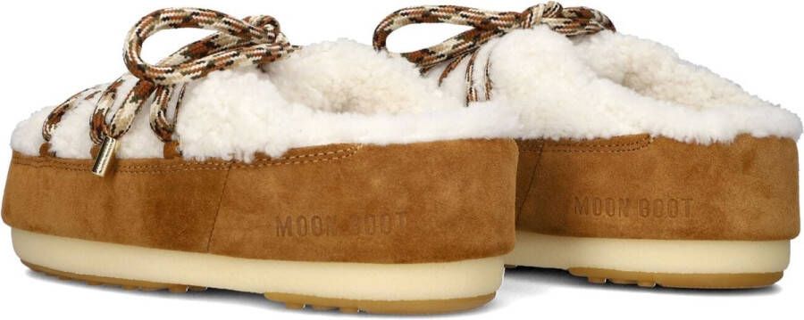 MOON BOOT Vachtlaarzen Dames Mule Shearling Maat: 39 40 Materiaal: Suède Kleur: Cognac - Foto 3