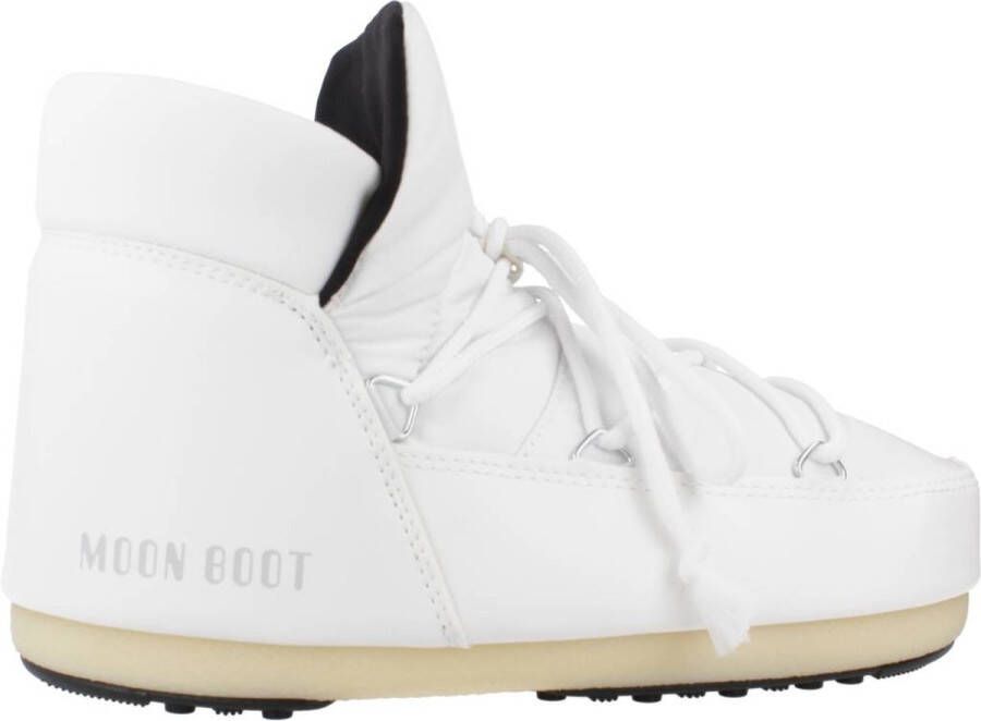Moon boot Witte Instaplaarzen met Kruislings Veters White