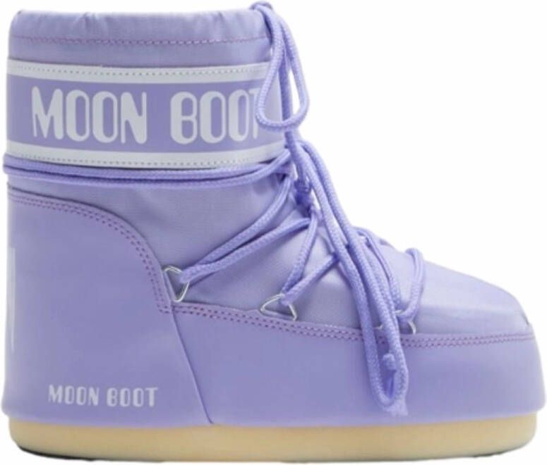 Moon boot Lage Sneeuwlaarzen Koord Veters Effen Purple
