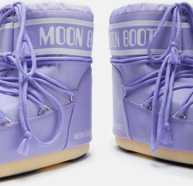 Moon boot Klassieke Korte Nylon Cuff Moon Winterlaarzen Purple Dames
