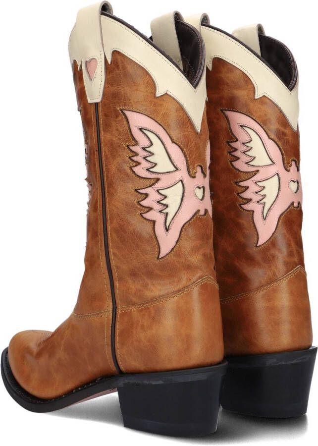 Moonrise Eagle Pink Cowboylaarzen Western Laarzen Meisjes Cognac