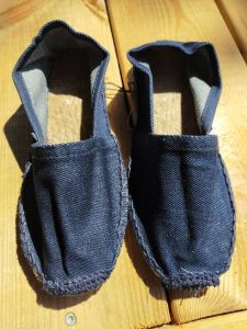 Mora Espadrille junior kleur jeansblauw zomerse schoen zomerschoen kinderschoen kinderschoen