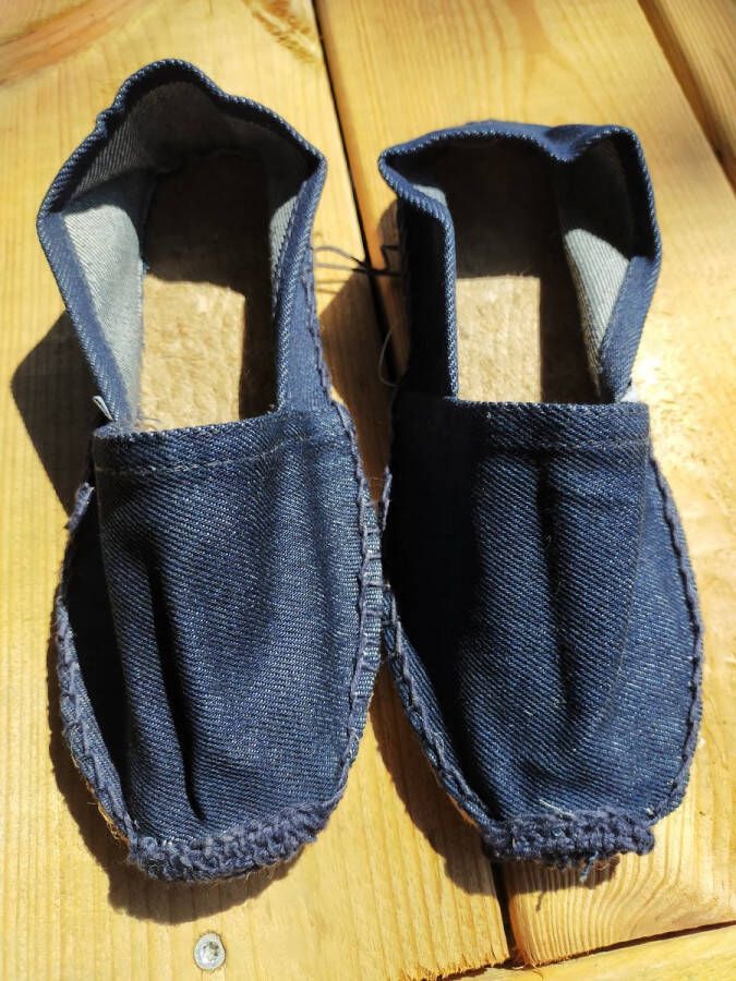 Mora Espadrille kind kleur jeansblauw zomer schoen zomerschoen junior kinderschoen