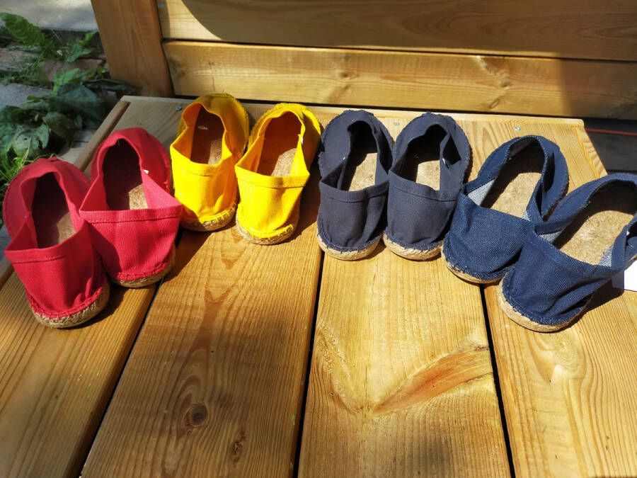 Mora Espadrille kind kleur geel zomer schoen zomerschoen junior kinderschoen