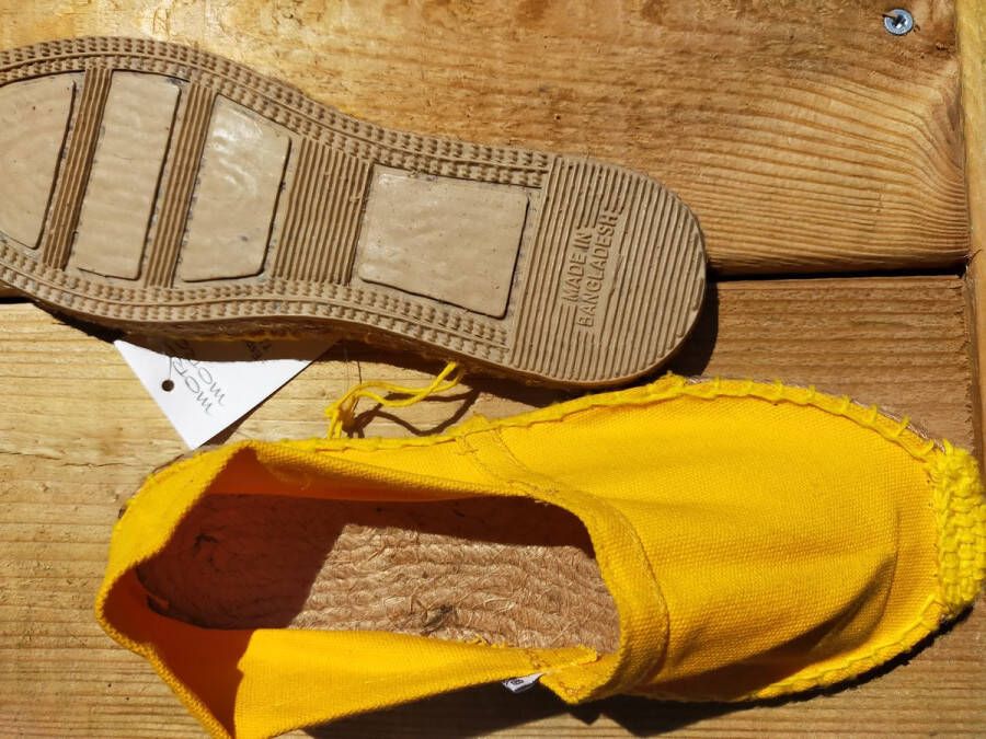 Mora Espadrille kind kleur geel zomer schoen zomerschoen junior kinderschoen - Foto 6