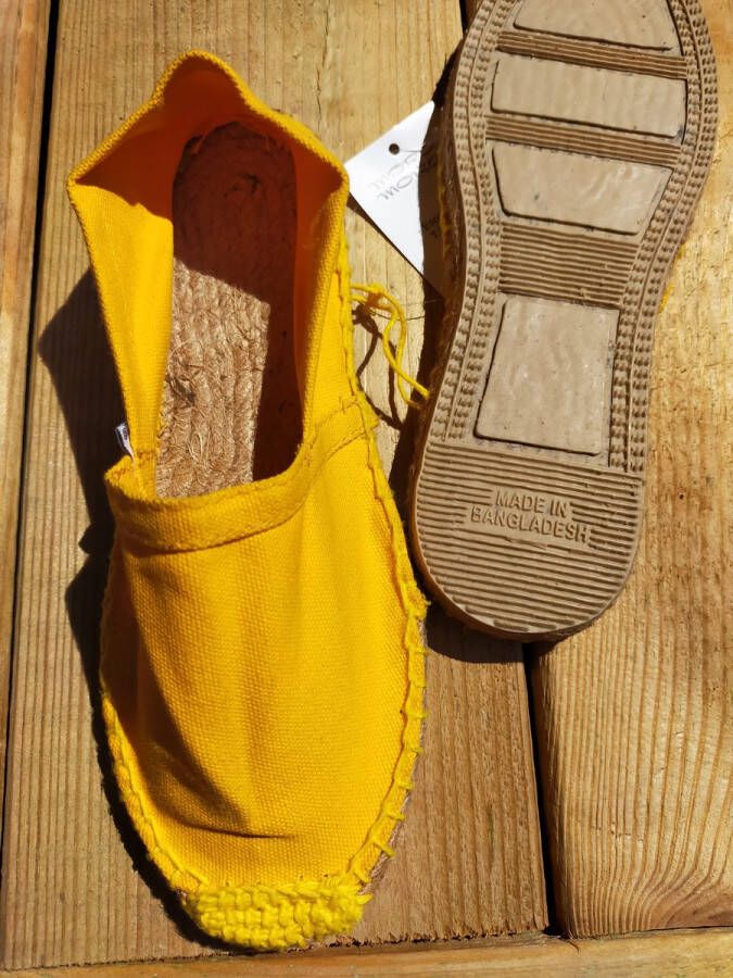 Mora Espadrille kind kleur geel zomer schoen zomerschoen junior kinderschoen - Foto 7