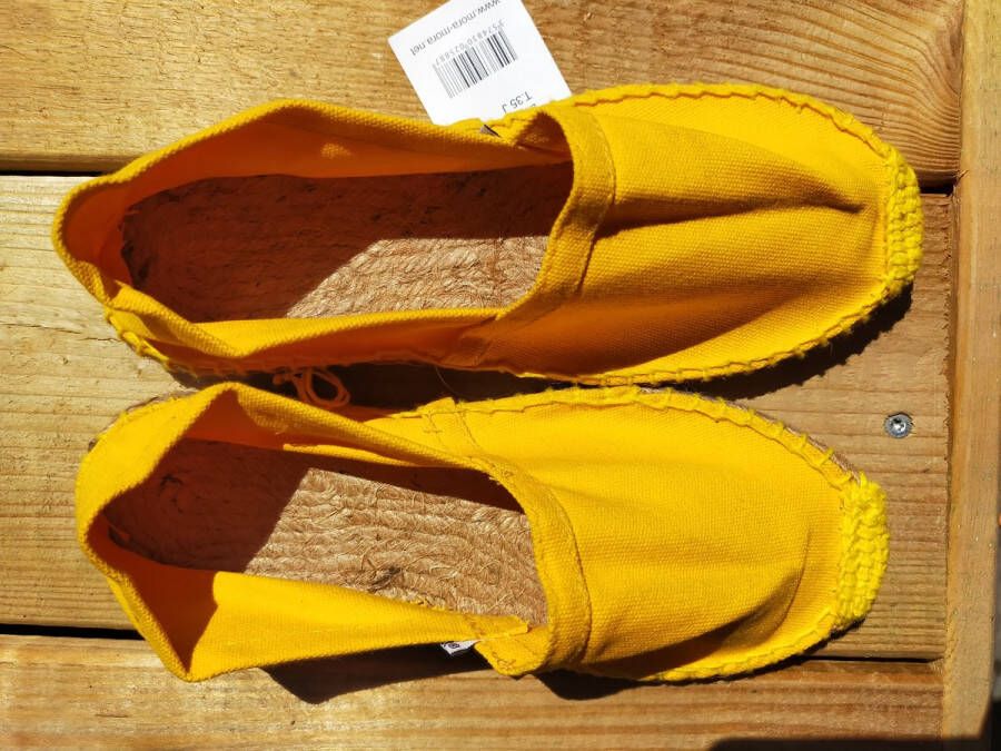 Mora Espadrille kind kleur geel zomer schoen zomerschoen junior kinderschoen - Foto 1