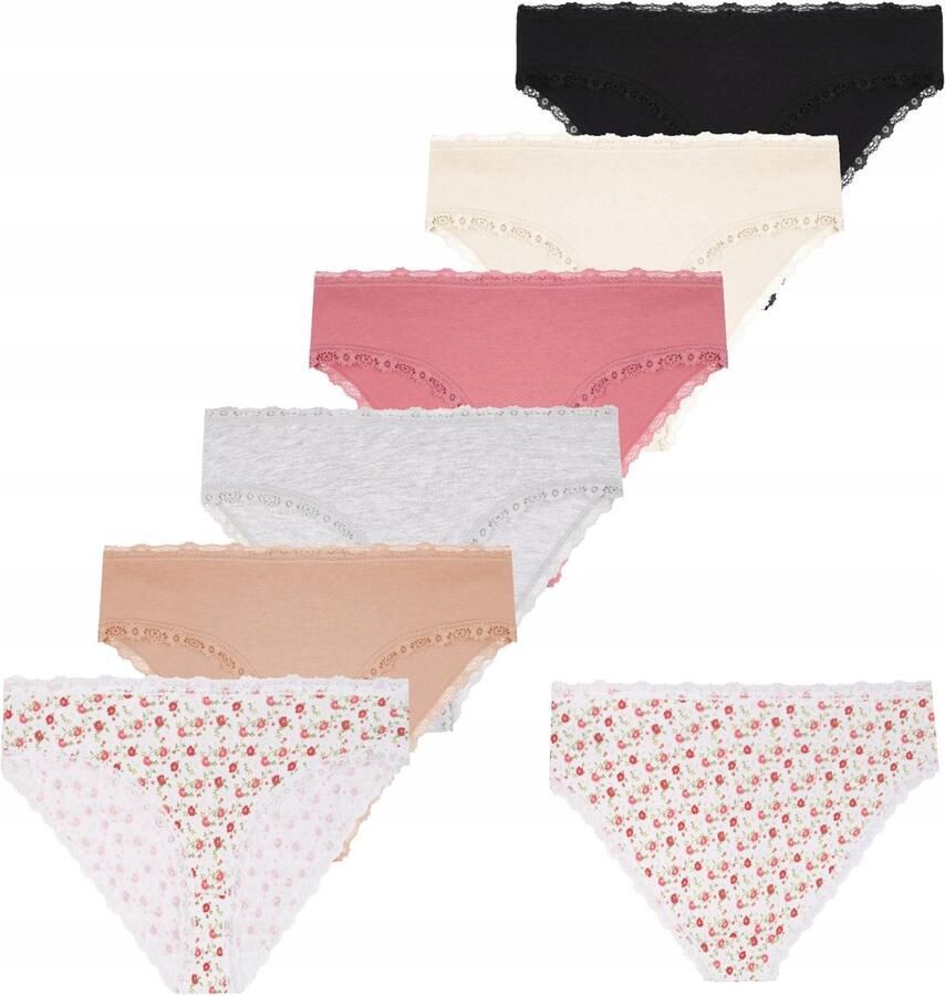 Moraj Klassieke Katoenen Dames Figi Bikini Kant Set van