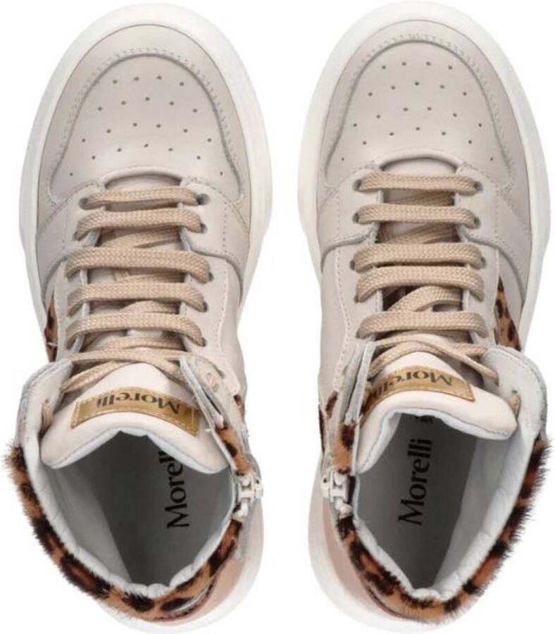 0051 ORIGINALS Morelli Sneaker Alta Allacciata Latte Beige Rosa BEIGE - Foto 3