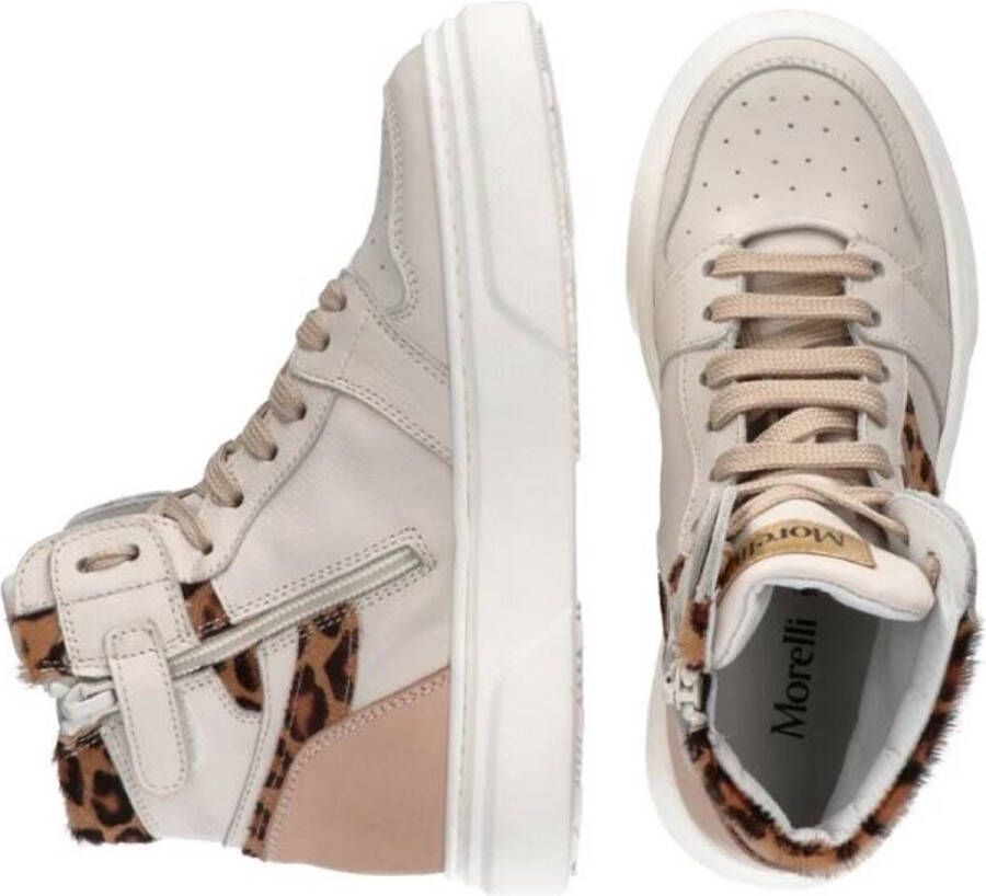 0051 ORIGINALS Morelli Sneaker Alta Allacciata Latte Beige Rosa BEIGE - Foto 2