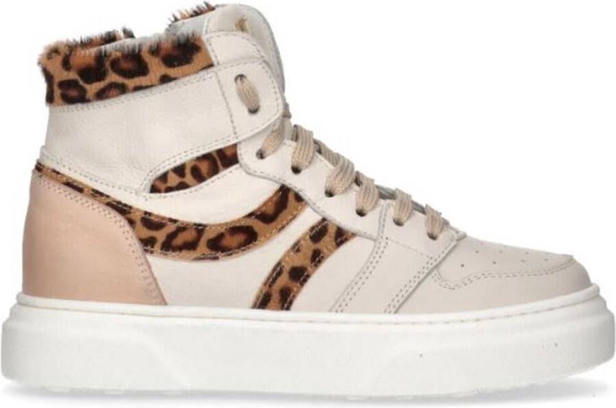 0051 ORIGINALS Morelli Sneaker Alta Allacciata Latte Beige Rosa BEIGE - Foto 5