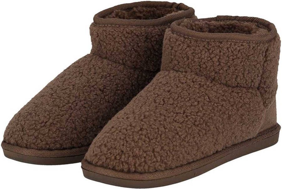 Morethansocks Dames teddy pantoffels Fake Fur voering Warme teddy sloffen