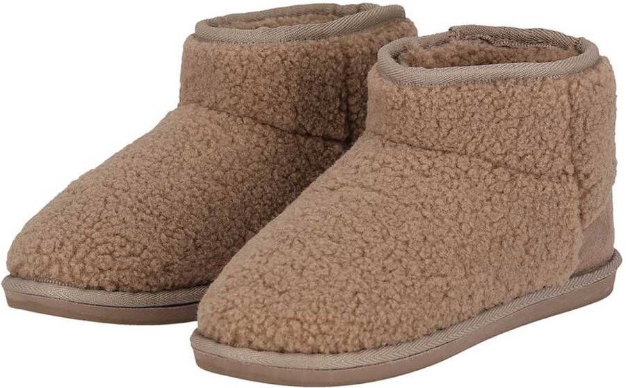 Morethansocks Dames teddy pantoffels Fake Fur voering Warme teddy sloffen
