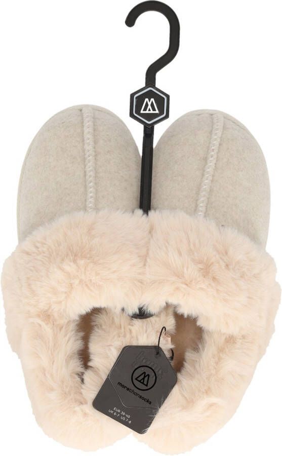 Morethansocks Instap Sloffen Dames Vilt Pantoffels dames Pantoffels dames Warme pantoffels