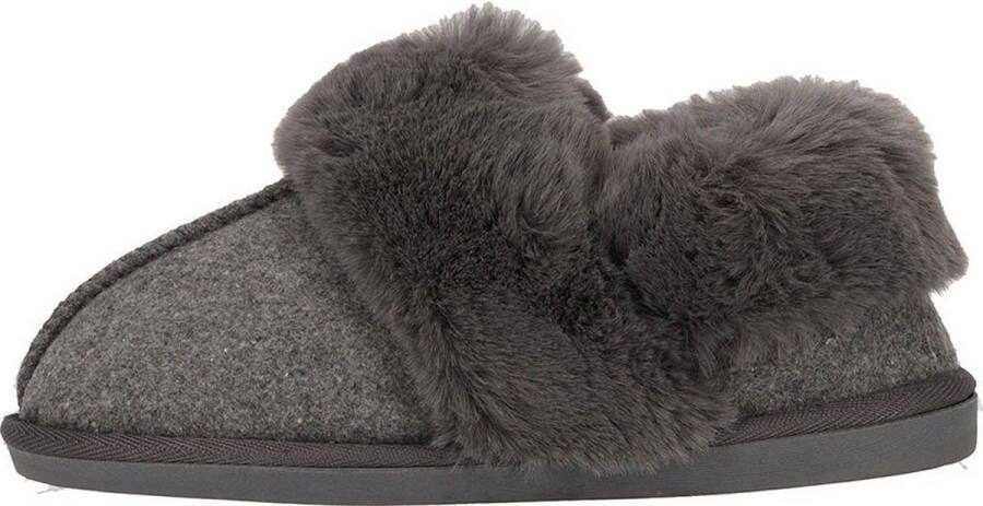 Morethansocks Instap Sloffen Dames Vilt Pantoffels dames Pantoffels dames Warme pantoffels