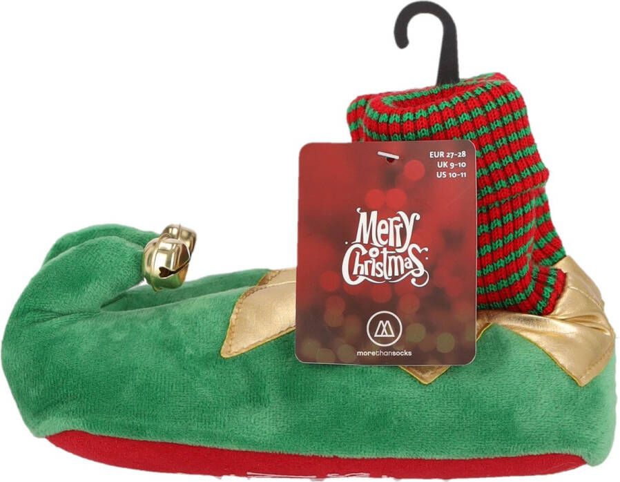 Morethansocks Kerstsloffen kids Elfthema