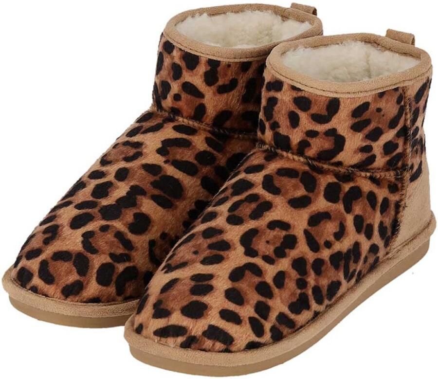 Morethansocks Dames sloffen suede Dierenprint t m 42 Koe Sloffen dames Hoge