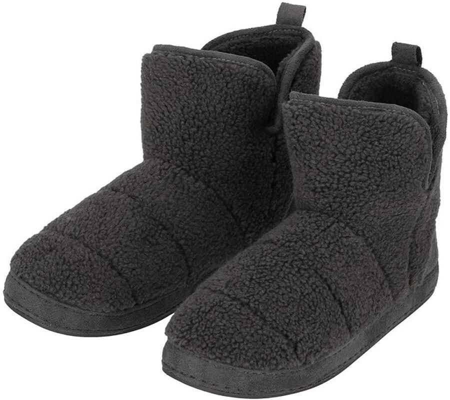Morethansocks Hoge Sloffen Heren Teddy Wol Warme sloffen Heren sloffen