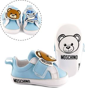 Moschino Baby Bear & Shark Sneakers 74267 Blue White
