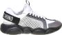 Moschino Teddy Sneakers met Mesh Suede Neopreen en Leer White Dames - Thumbnail 1