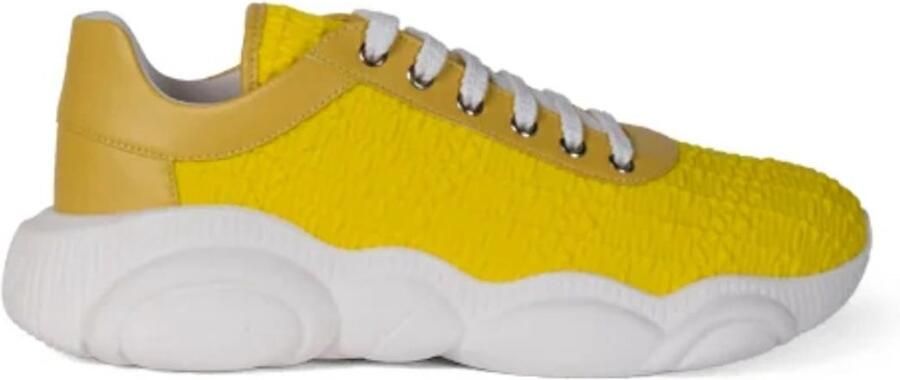 Moschino Heren Teddy Bubble Sneakers Wit Geel - Foto 2