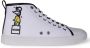 Moschino Teddy Sneakers met Mesh Suede Neopreen en Leer White Dames - Thumbnail 5