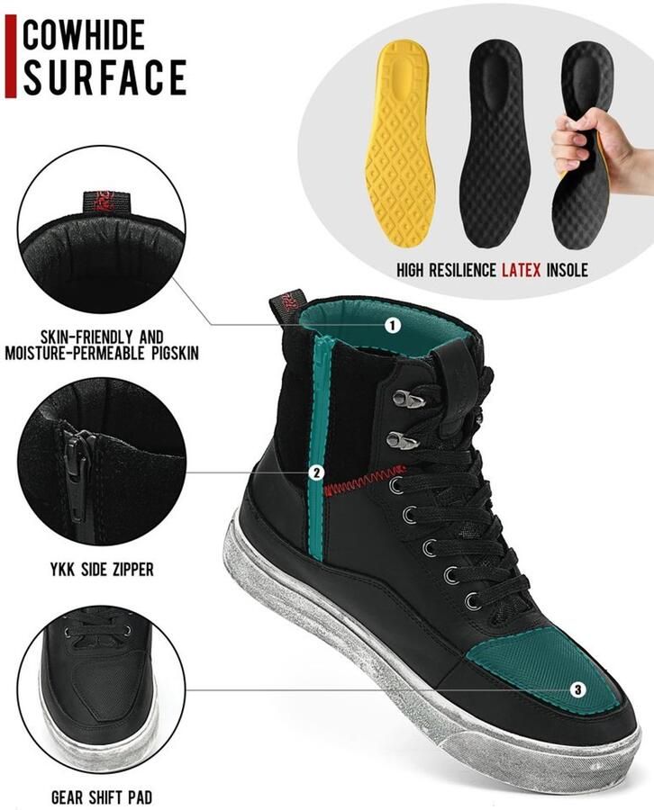Motorkleding voor Mannen Beschermende Biker Boots
