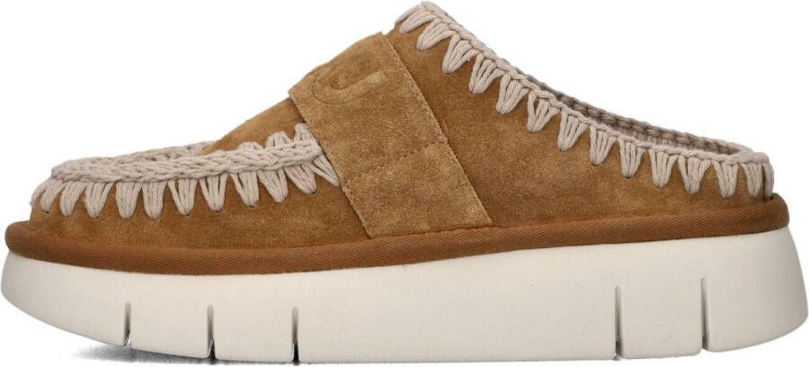 MOU Instappers Dames Bounce Clog Maat: 37 Materiaal: Suède Kleur: Cognac - Foto 2