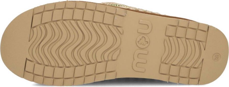 MOU Instappers Dames Clog Eskimo Platform Rhinestones Maat: 38 Materiaal: Suède Kleur: Cognac - Foto 2