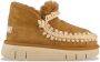 MOU Vachtlaarzen Dames Eskimo Bounce Sneaker Maat: 39 Materiaal: Suède Kleur: Cognac - Thumbnail 2