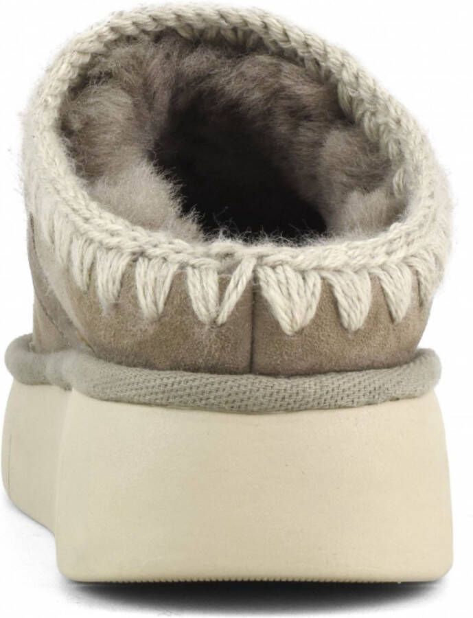 MOU Instappers Dames Bounce Clog Maat: 40 Materiaal: Suède Kleur: Beige - Foto 2