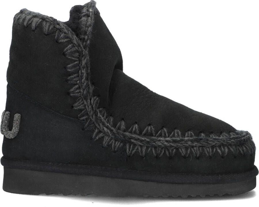 MOU Eskimo 18 Glitter Logo Boots Dames Zwart