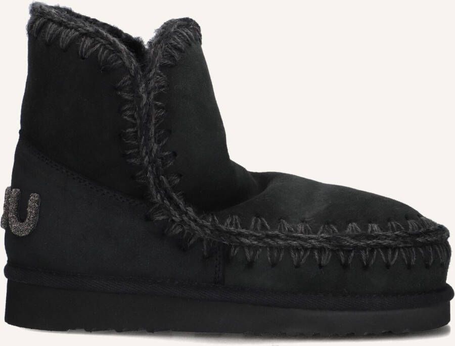MOU Vachtlaarzen Dames Eskimo 18 Glitter Logo Maat: 36 Materiaal: Suède Kleur: Zwart - Foto 5
