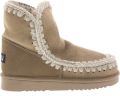 MOU Vachtlaarzen Dames Eskimo 18 Glitter Logo Suède Beige - Beige