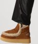 MOU Vachtlaarzen Dames Eskimo 18 Platform Rhinestones Maat: 38 Materiaal: Suède Kleur: Cognac - Thumbnail 2