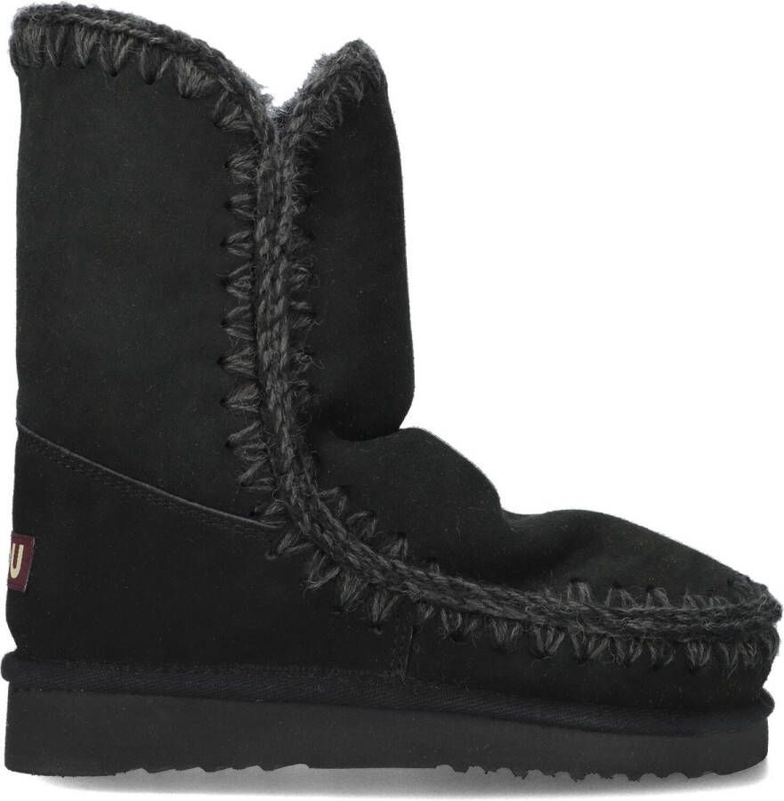 MOU Vachtlaarzen Dames Eskimo 18 Glitter Logo Maat: 36 Materiaal: Suède Kleur: Zwart - Foto 4