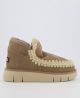 MOU Vachtlaarzen Dames Eskimo Bounce Sneaker Suède Taupe - Bruin