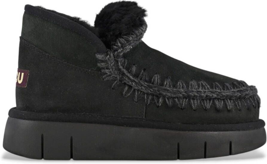 MOU Eskimo Bounce Sneaker Laarzen Suède Dames Zwart