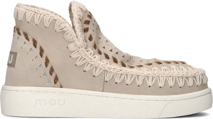 MOU Hoge Sneakers Dames Eskimo Sneaker Maat: 37 Materiaal: Suède Kleur: Beige